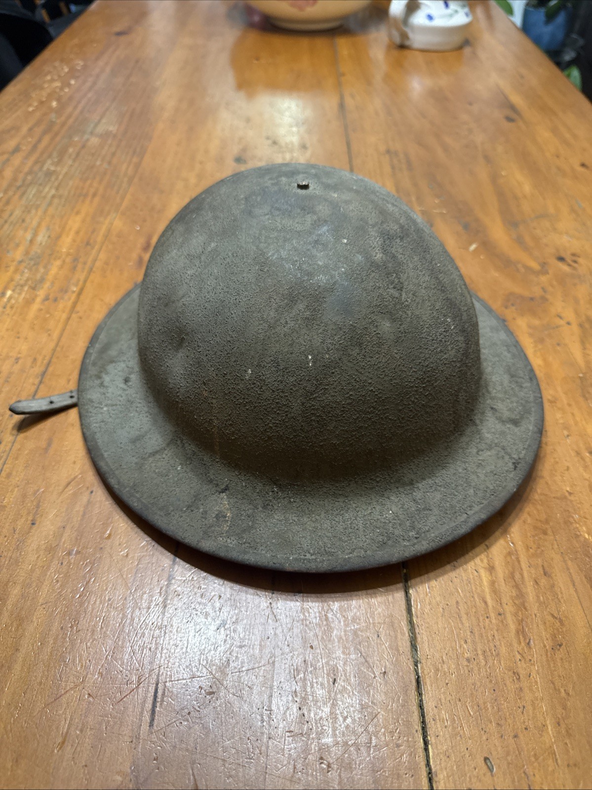 WWI U.S. M1917 Doughboy Steel Helmet KD Heat Stamp Original Shell No Liner