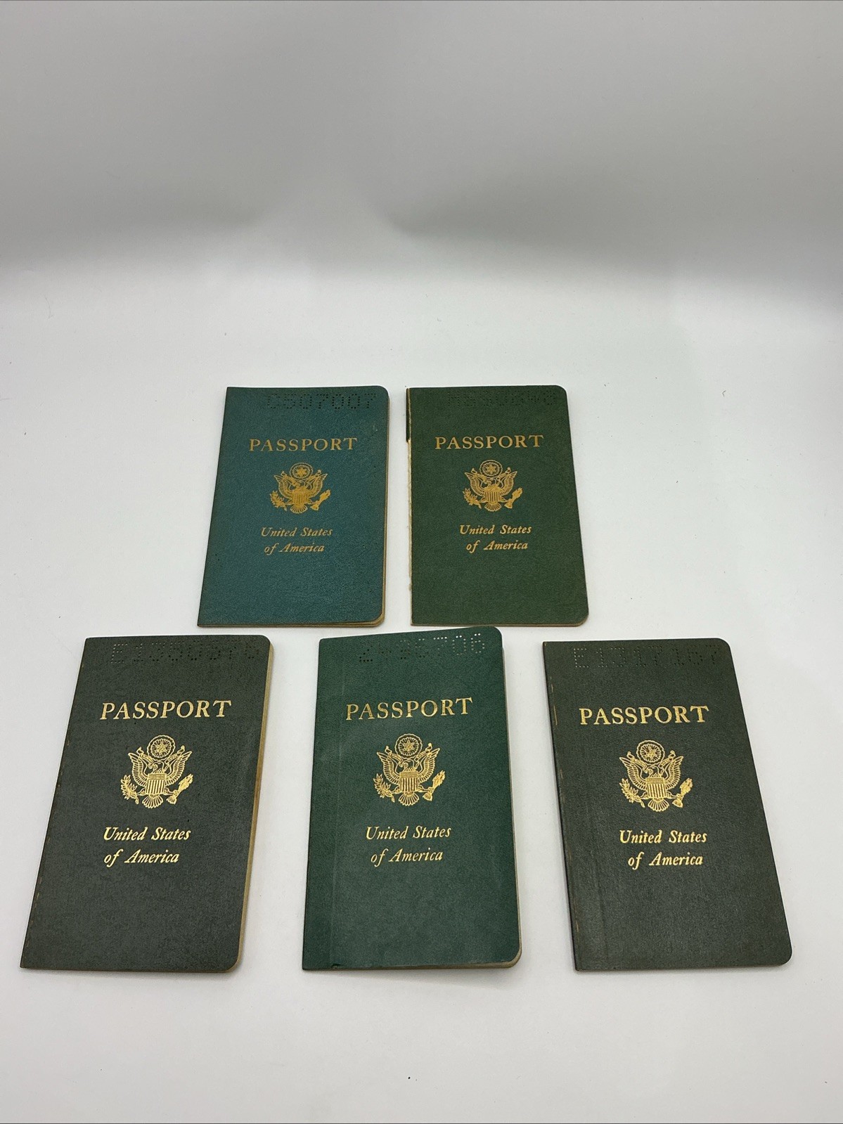 VTG 1960s-1970s United States Lot Of 5 Expired Passports (90)