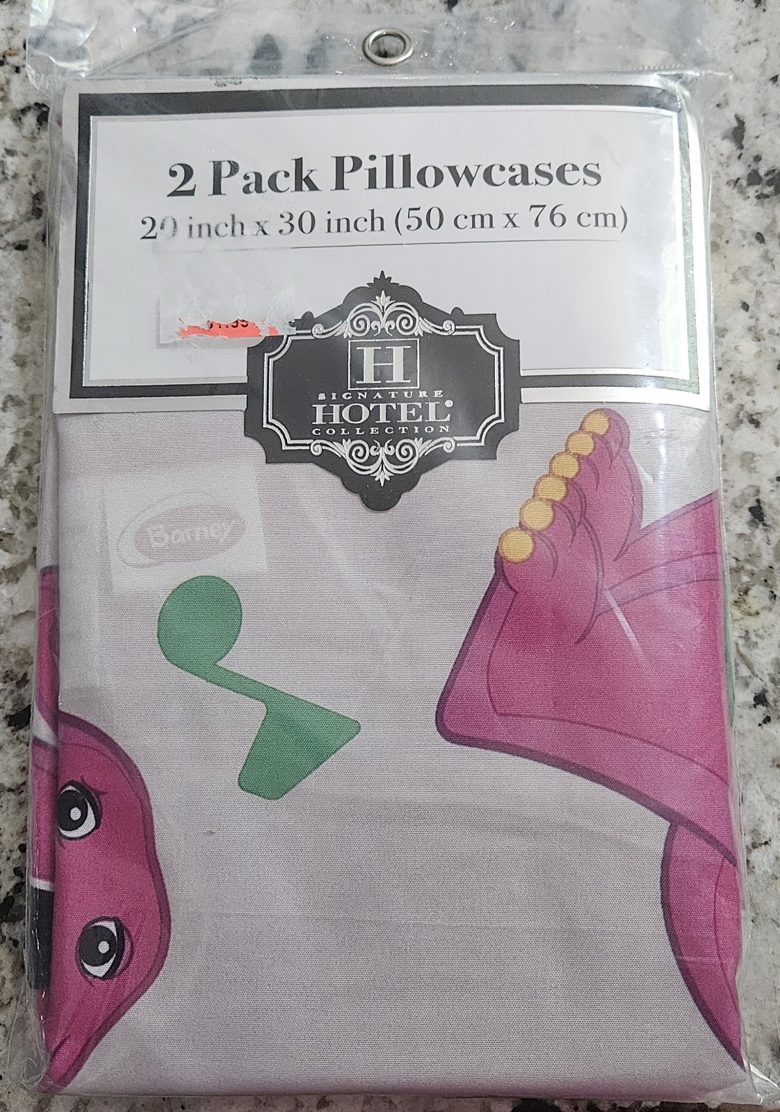 Barney & Friends Pillowcases 2 Pack Franco Baby Bop Pink 20x30 NEW SEALED
