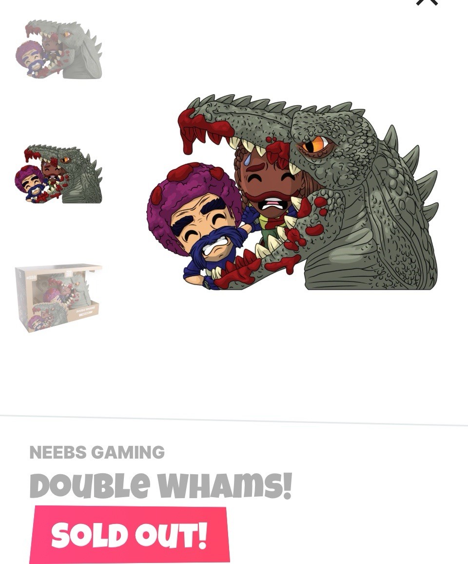 Youtooz * Double Whams * Neebs Gaming Collection * Vinyl Figure * NEW * Sold Out