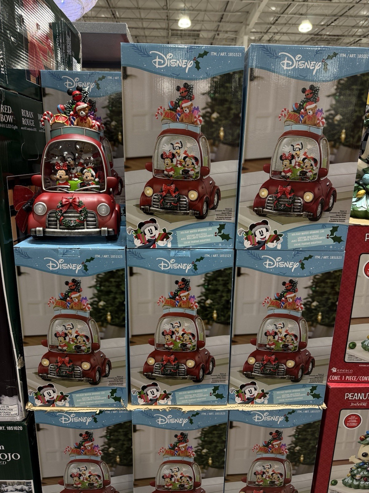 Disney Holiday Water Spinning Car Mickey Minnie Donald Goofy Christmas 2026