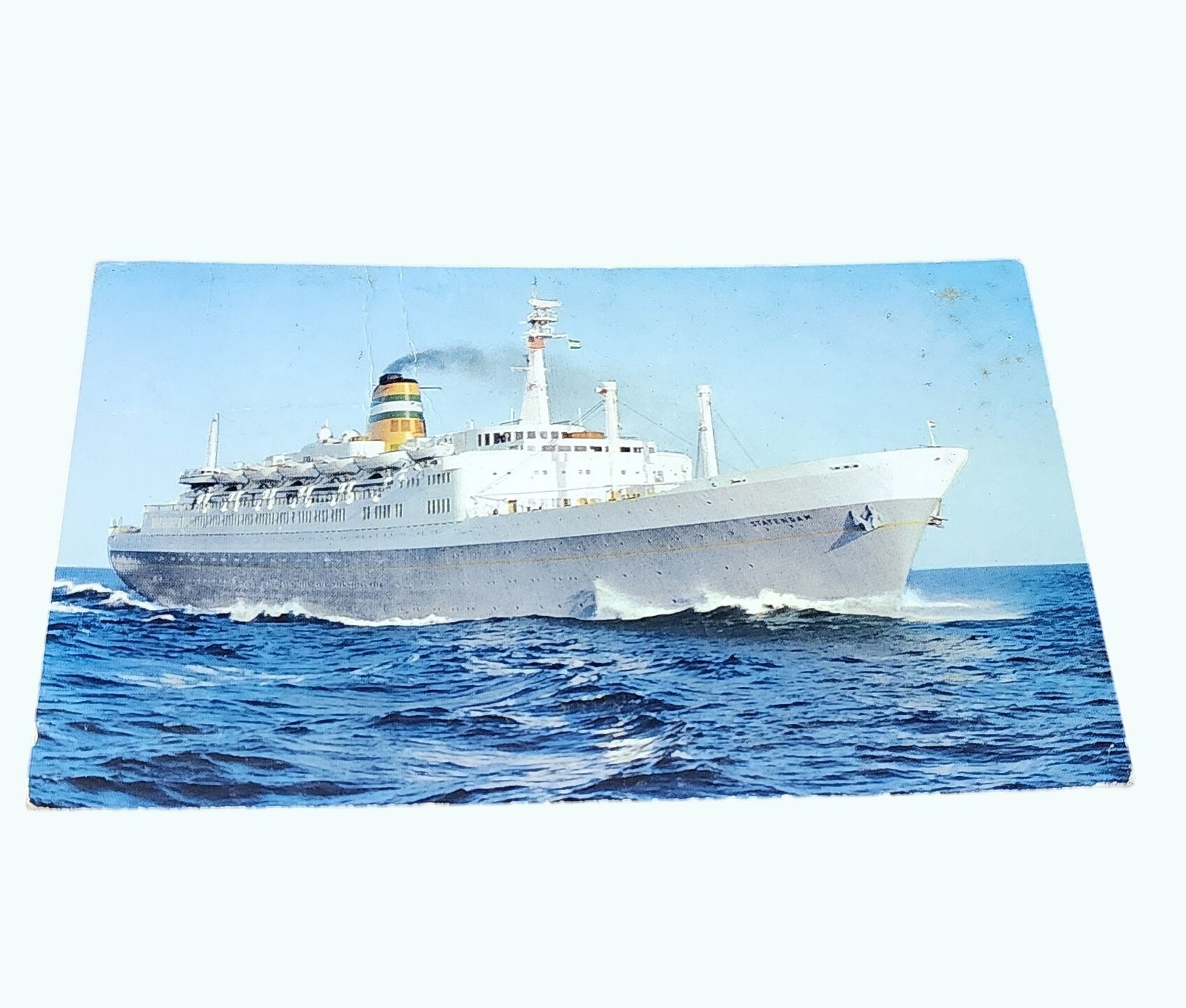 Holland-America Line S.S. Statendam Vtg Postcard Mailed From Mexico 80 CTS Stamp