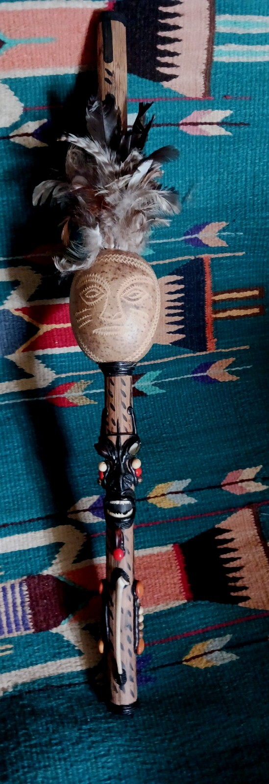 **AWESOME  VINTAGE  INDIGENOUS ART FROM AMAZON RAINFOREST REGION VERY NICE *