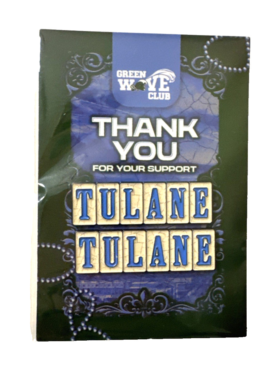 Tulane University Set of Two Lapel Pins New Orleans