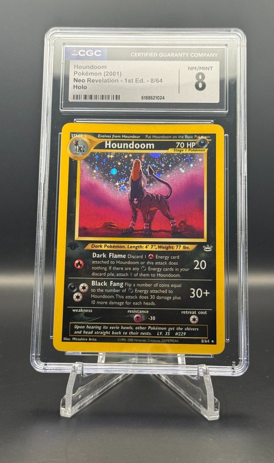 Houndoom 8/64 Neo Revelation Holo 1st Edition CGC 8 NM/MINT 2001 Pokemon