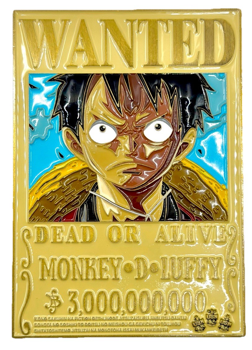 Rare ONE PIECE Wanted Monkey D. Luffy CPO Coin. Wanted Poster Challenge Coin.