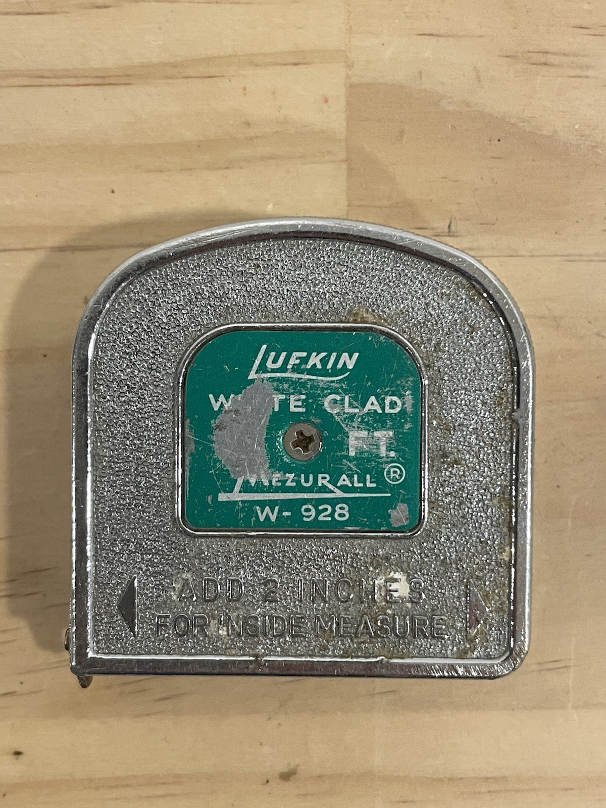 Vintage Lufkin White Clad 8FT. Mezurall W-928