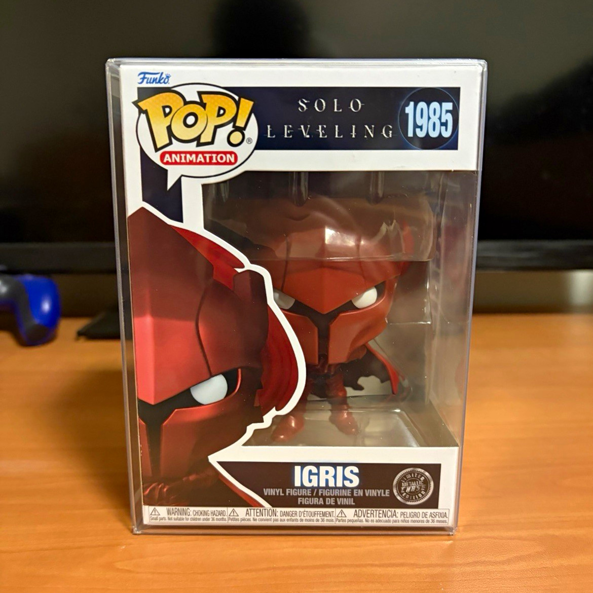 Funko Pop Animation Solo Leveling Igris #1985 Pop Metallic Chase 