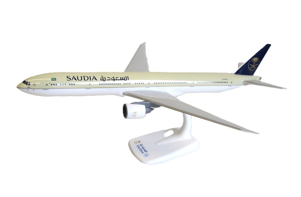 PPC Saudia Saudi Arabian Airline 777-300ER HZ-AK42 Desk 1/200 Model AV Airplane