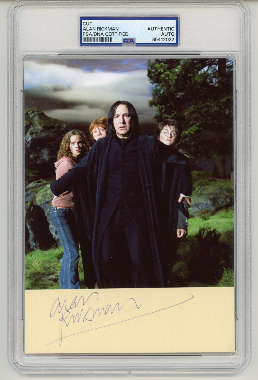 Alan Rickman ~ Signed Autographed Harry Potter Severus Snape ~ PSA DNA Encased