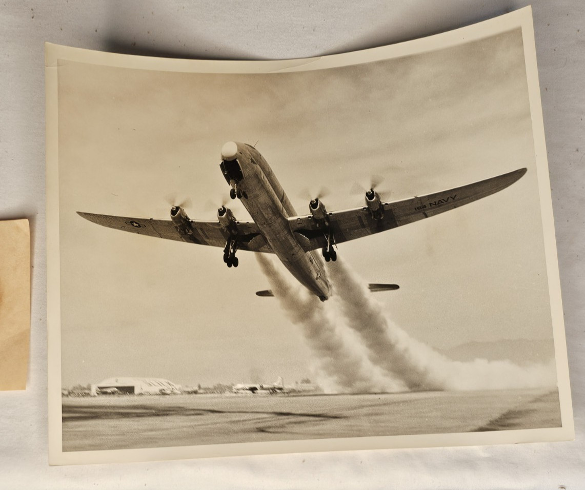 Photo of Lockheed Constitution Take Off With Experimental Rockets Added