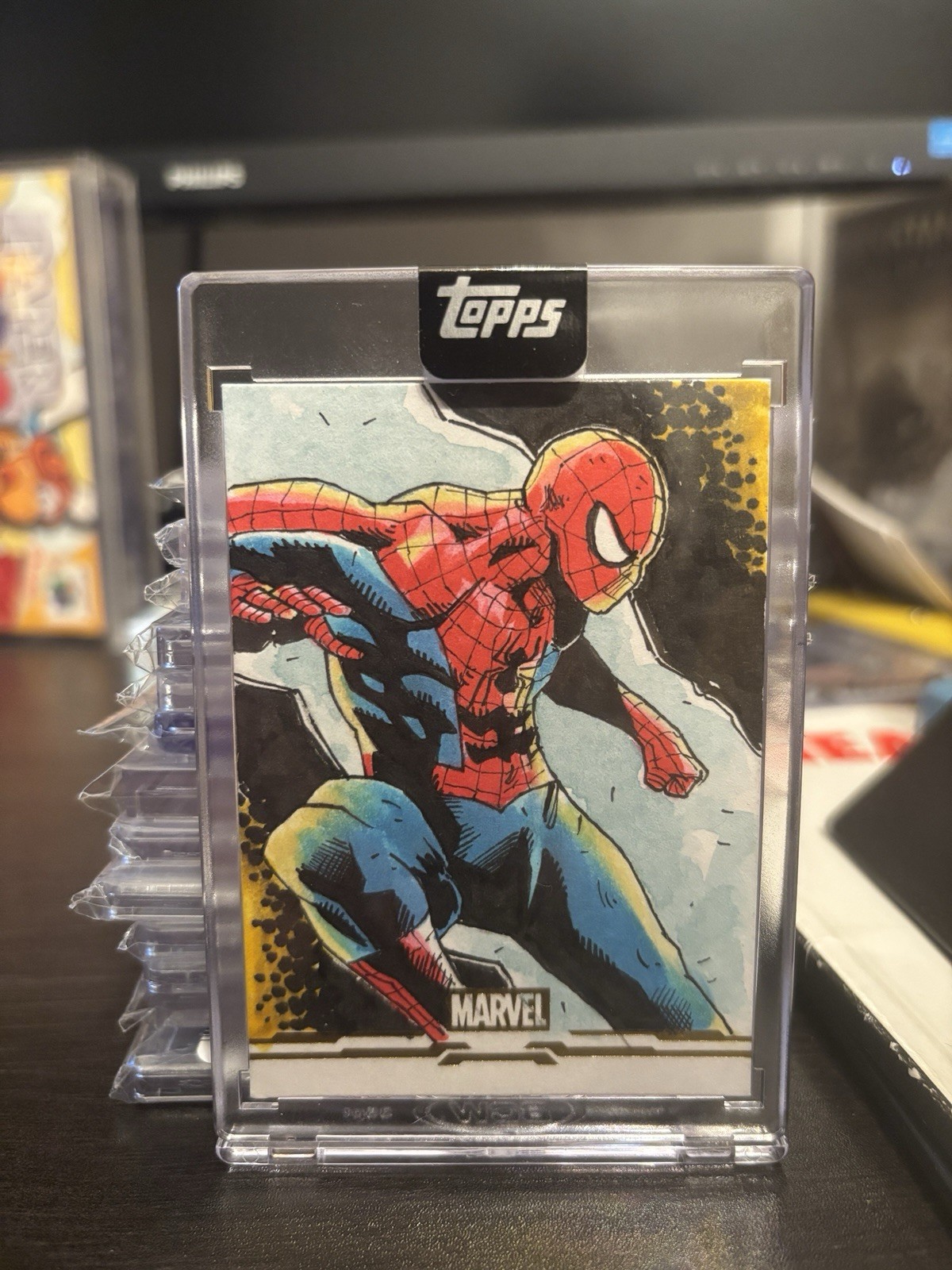 Topps 2026 Marvel Mint Spider-Man 1/1 Original Sketch Hard Signed Auto