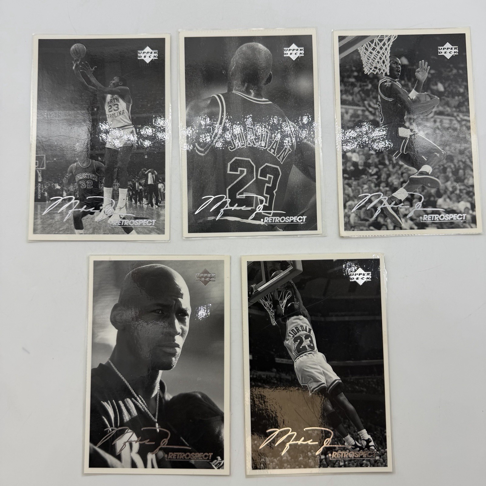 Michael Jordan Vintage Postcards Sheet  1998-99 Upper Deck Retrospect 4X6 LOT