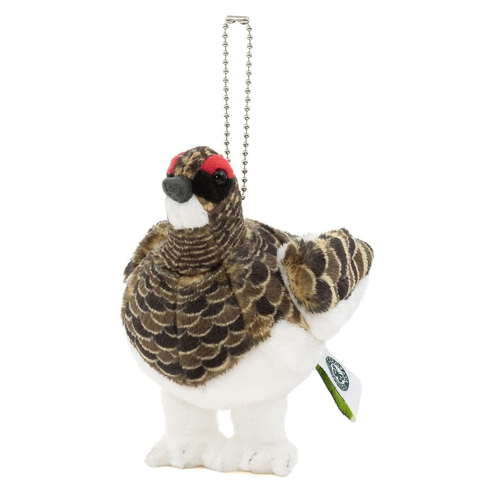 Colorata Japanese Rock Ptarmigan Summer Feathers Plush Mascot Keychain Gift