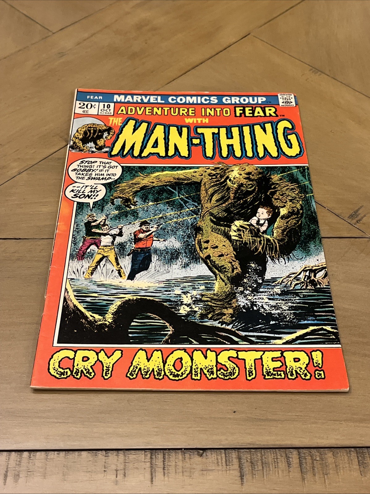 Adventure into Fear #10 Marvel 1972 - 1st Solo Man-Thing Series Origin FN-