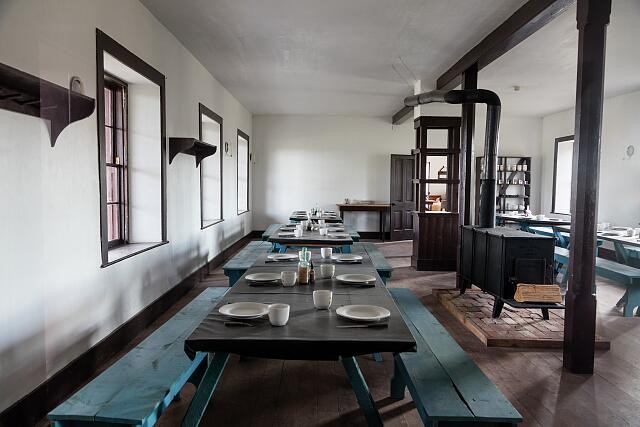 Photo:Fort Laramie Wyoming 2015 Restored Troops Dining Quarters Interior