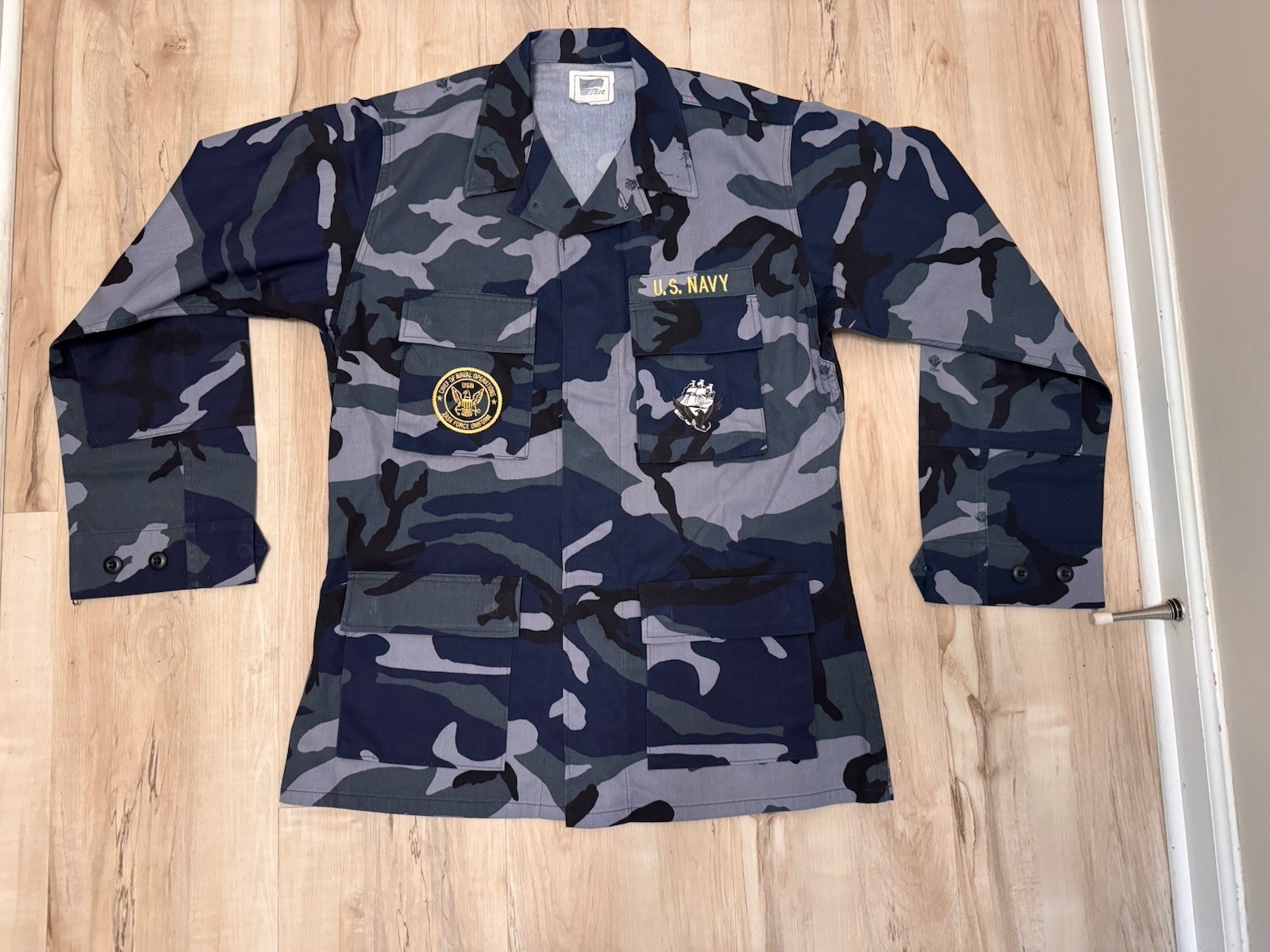 RARE PROTOTYPE Navy NWU C Woodland Test Experimental Jacket Shirt Military BDU