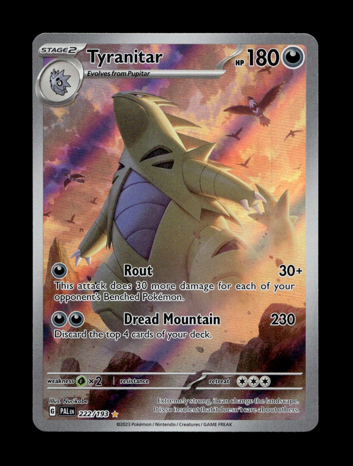 Tyranitar # 222/193 SV02: Paldea Evolved Holo