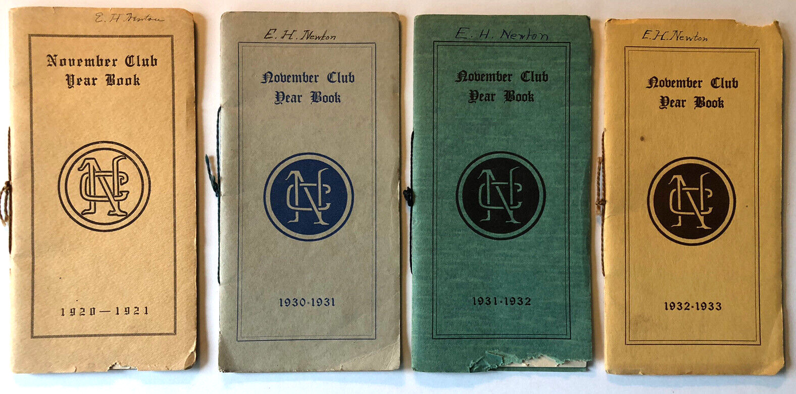 ANDOVER MA Women's Movement NOVEMBER CLUB YEARBOOKS 1920, 30, 31, 32 Members etc