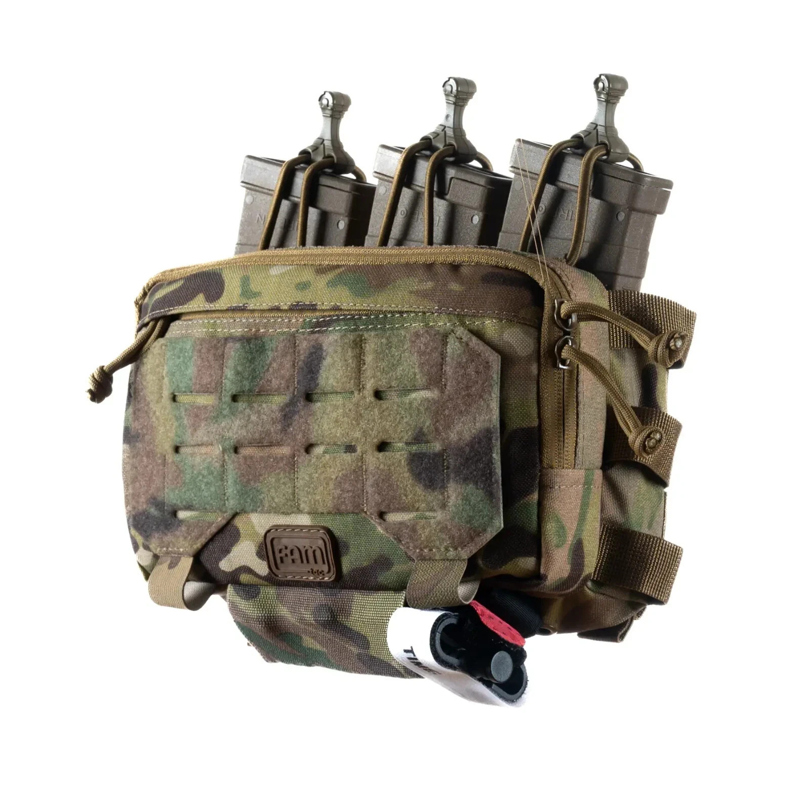 Tactical MOLLE Triple AK/AR Mag Pouch Admin Pocket Multicam NIR Cordura