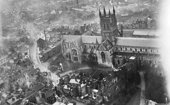 Worcester Cathedral, Worcester, 1920 England OLD PHOTO