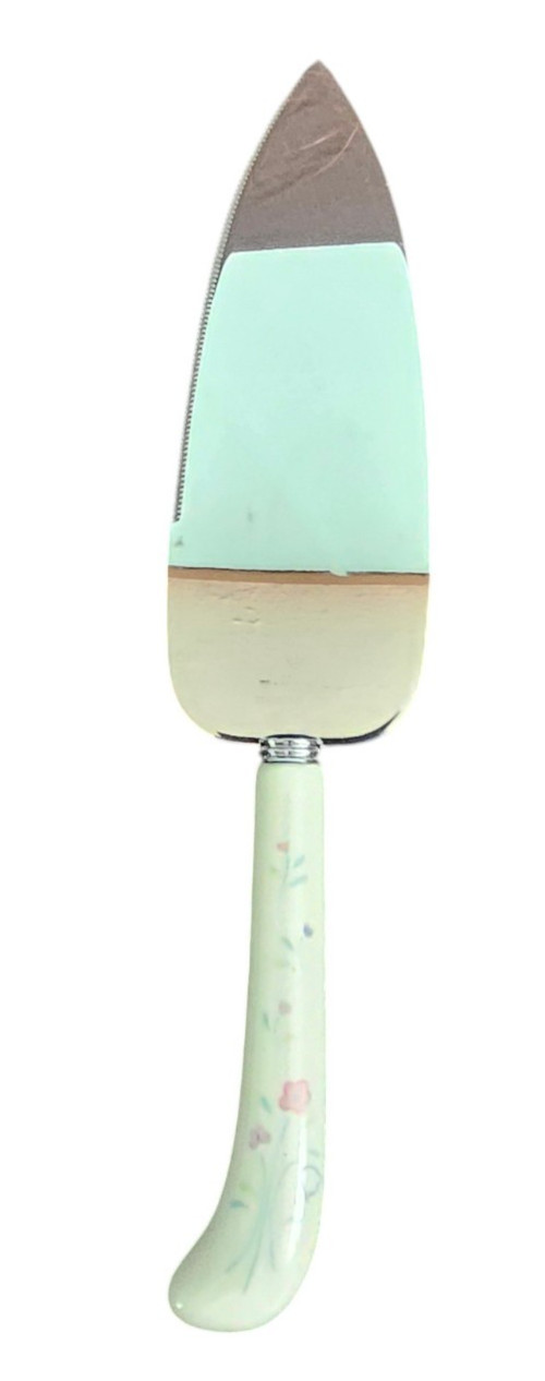 Vintage Hallmark Wedding Cake Knife Cottage Core Floral Cute Stainless Steel