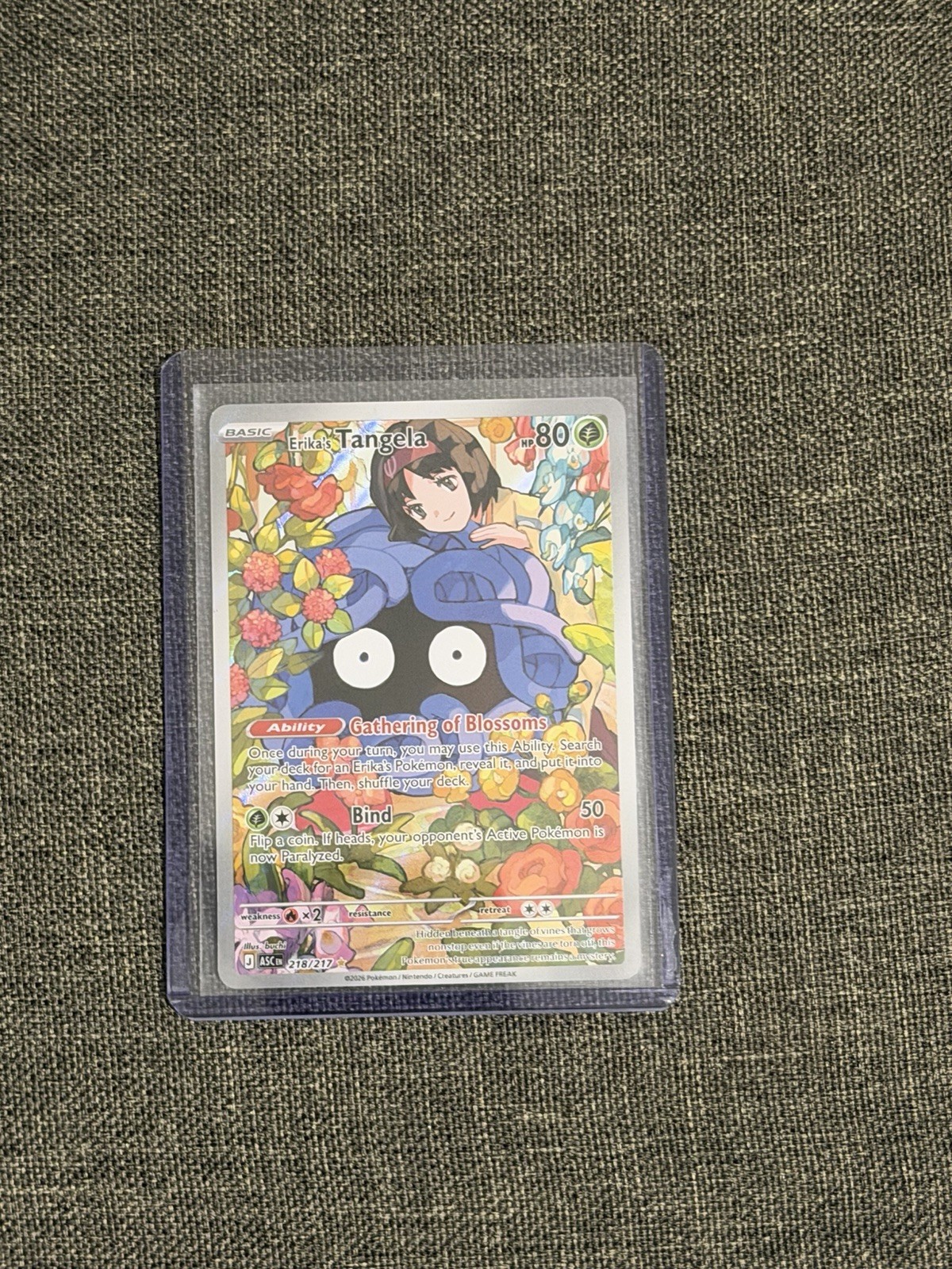 Pokémon TCG Erika\'s Tangela Illustration Rare Ascended Heroes
