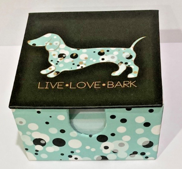 Lady Jayne~DACHSHUND🧚 MEMO Box NOTE Pad + PEN Set WIENER DOG Christmas Gift NEW