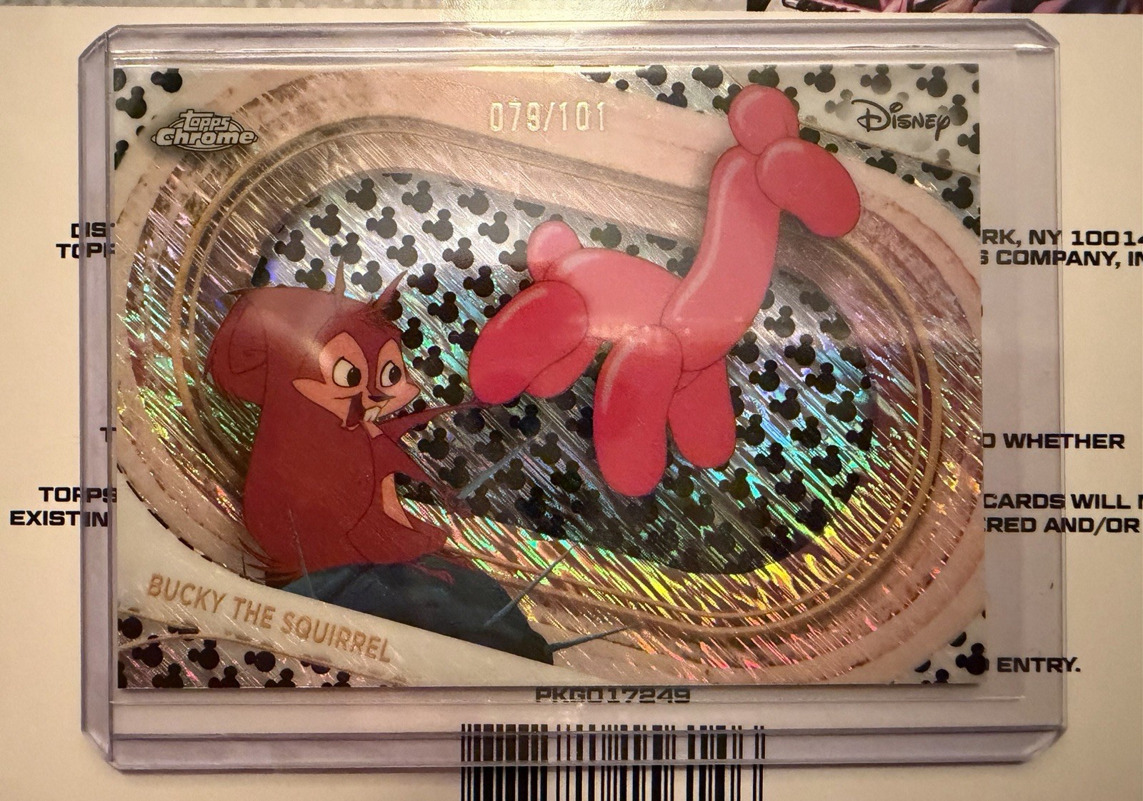 2025 Topps Chrome Disney - Bucky The Squirrel #23  /101