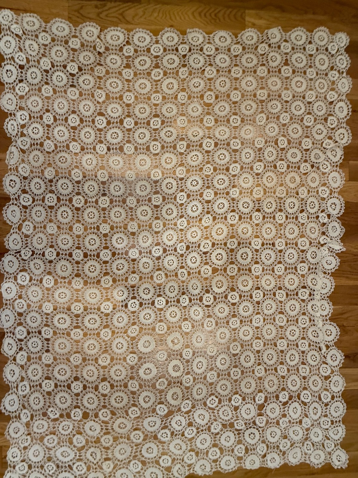 Vintage Lace Tablecloth  64 x83\