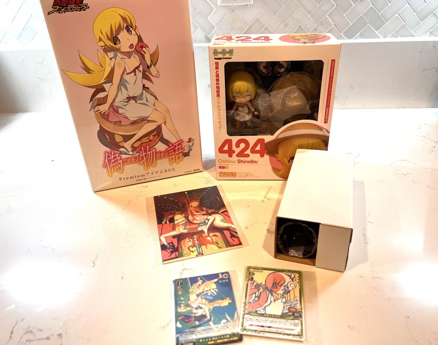 Nendoroid Bakemonogatari Shinobu Oshino Figure Premium Item Box Anime IN USA