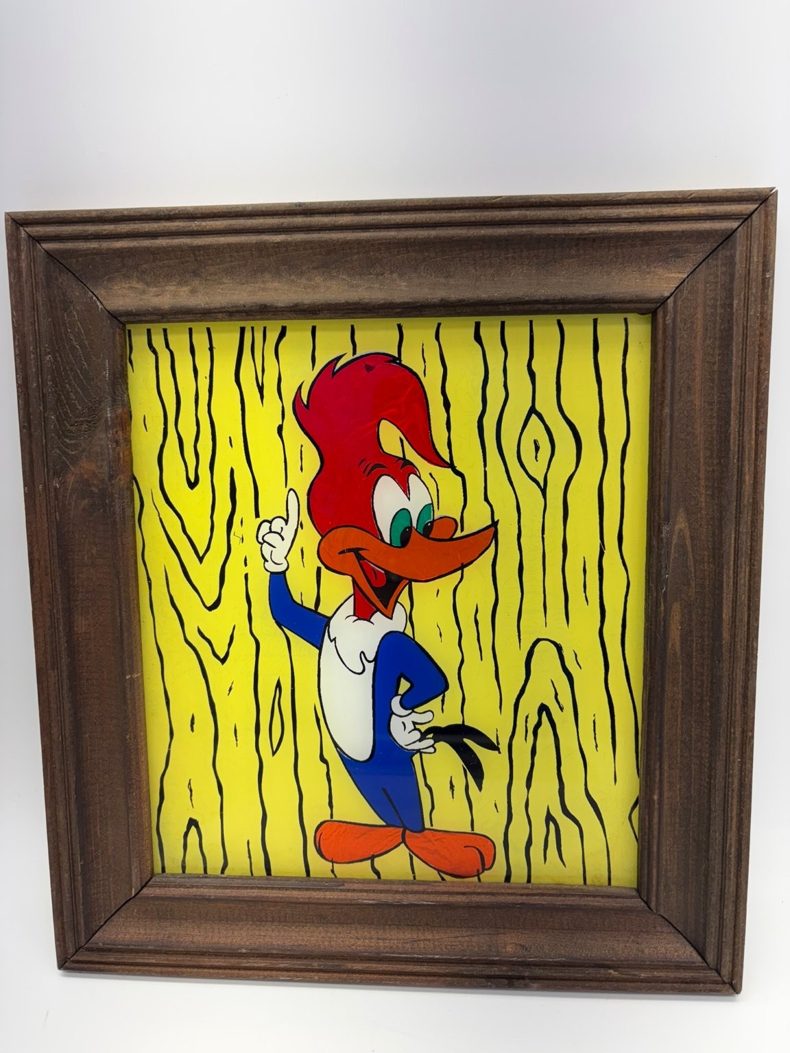 Vintage Woody Woodpecker Framed Animation Art Carinval Prize