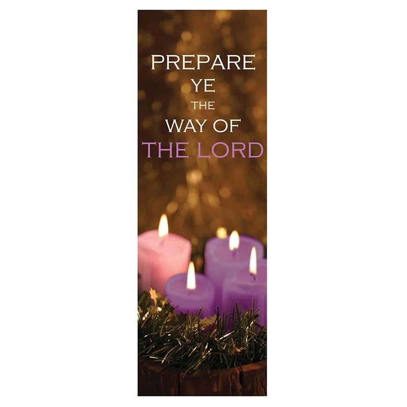 Prepare Ye The Way Of The Lord Banner Wonderful Addition To Advent, Lent, Easter