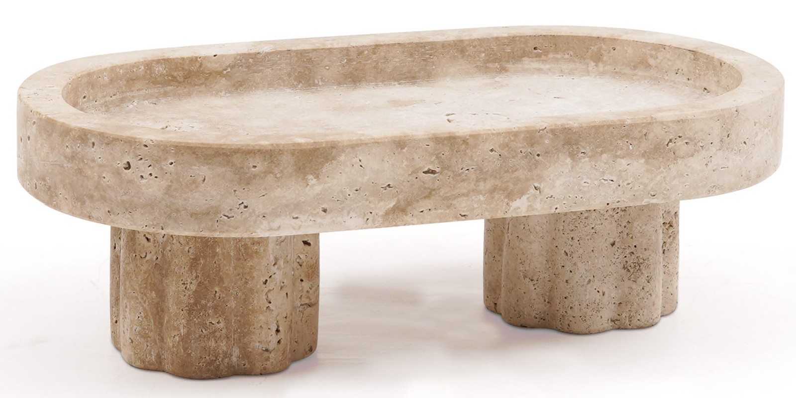 Travertine Tray with Legs 10