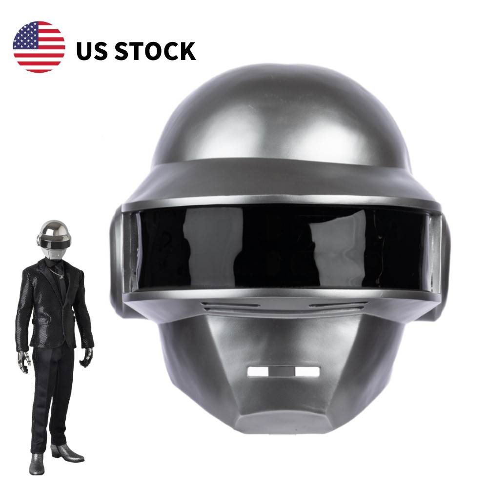 Daft Punk Helmet Cosplay Thomas Bangalter Mask Resin Headwear Halloween US Stock