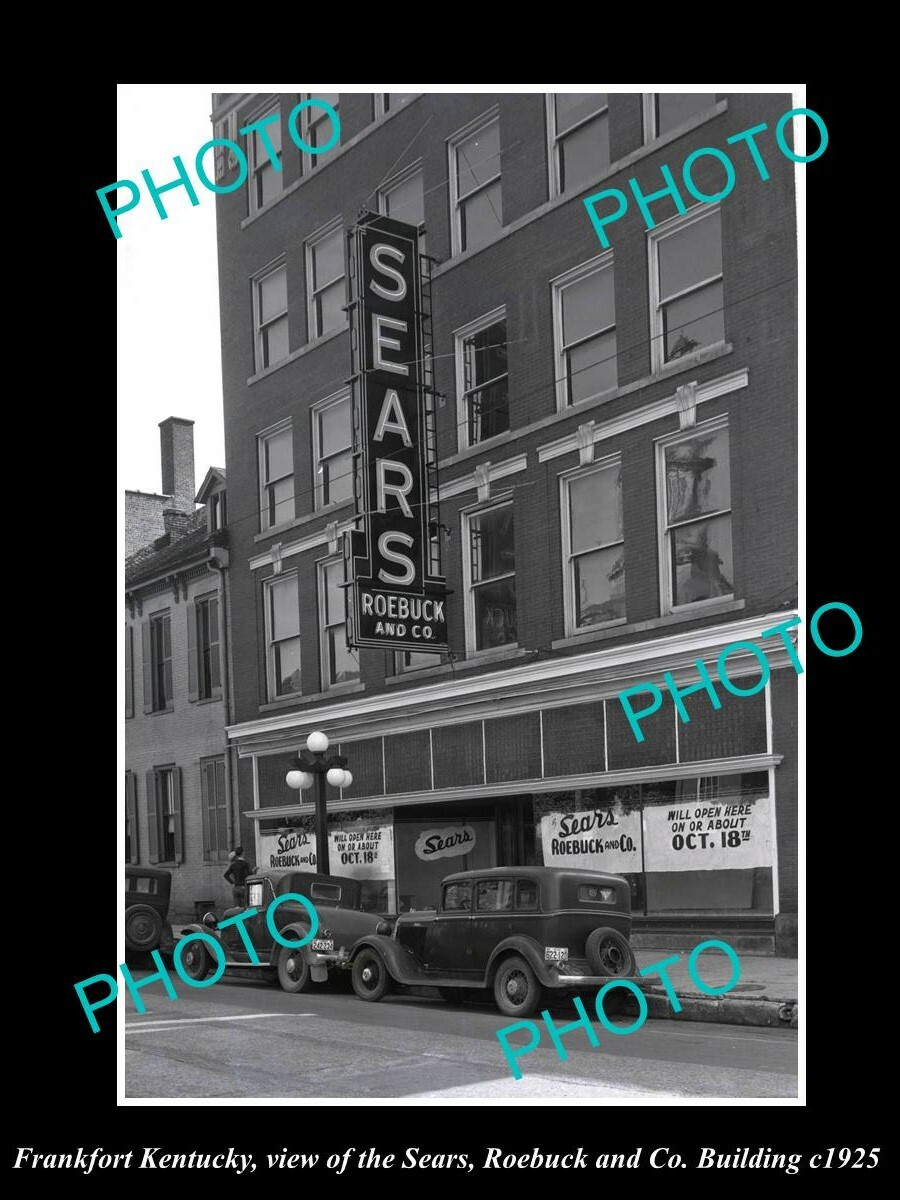 OLD 8x6 HISTORIC PHOTO OF FRANKFORT KENTUCKY THE SEARS & ROEBUCK STORE c1925
