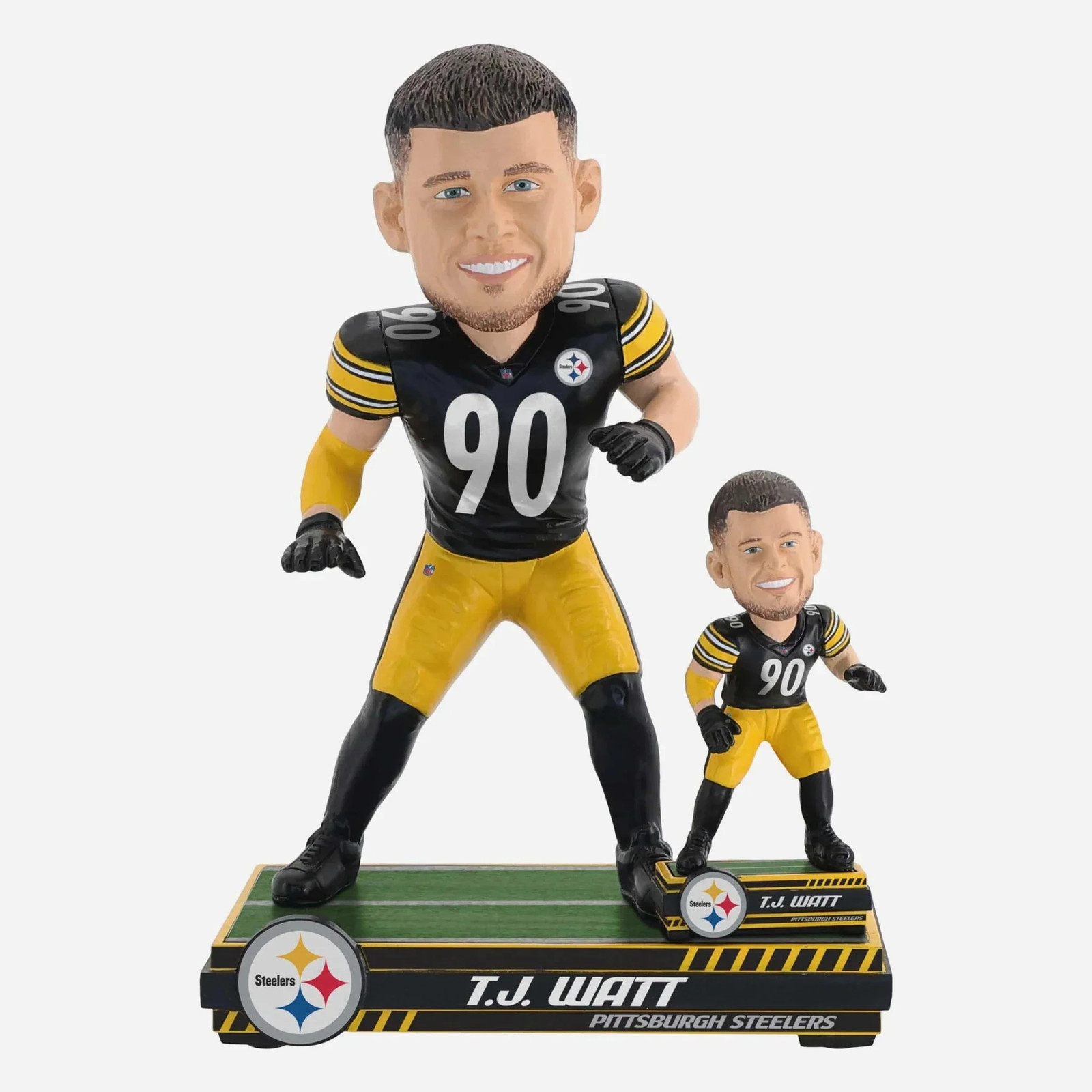 T.J. Watt Pittsburgh Steelers Magnetized Bobble Dubblz Bobblehead NFL Football