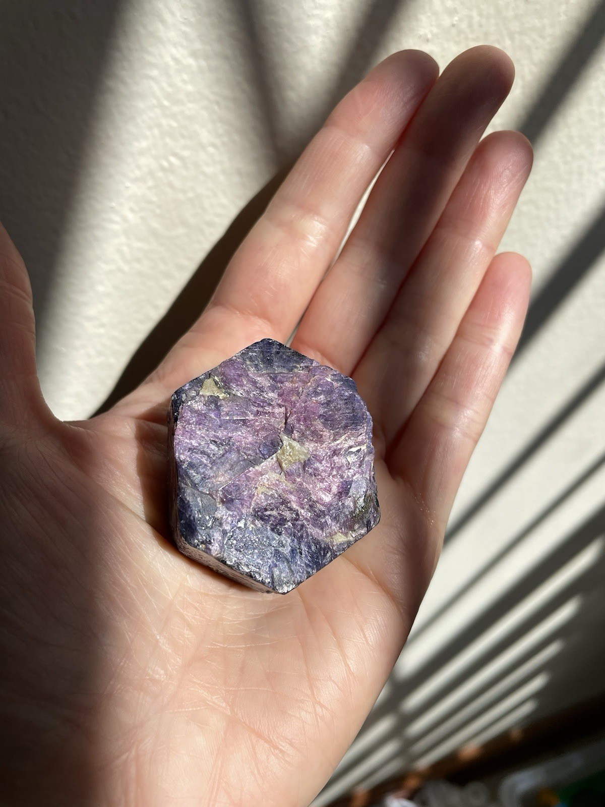 US Seller ~ Large Pink Purple Bicolor Sapphire Crystal ~ Madagascar 102g