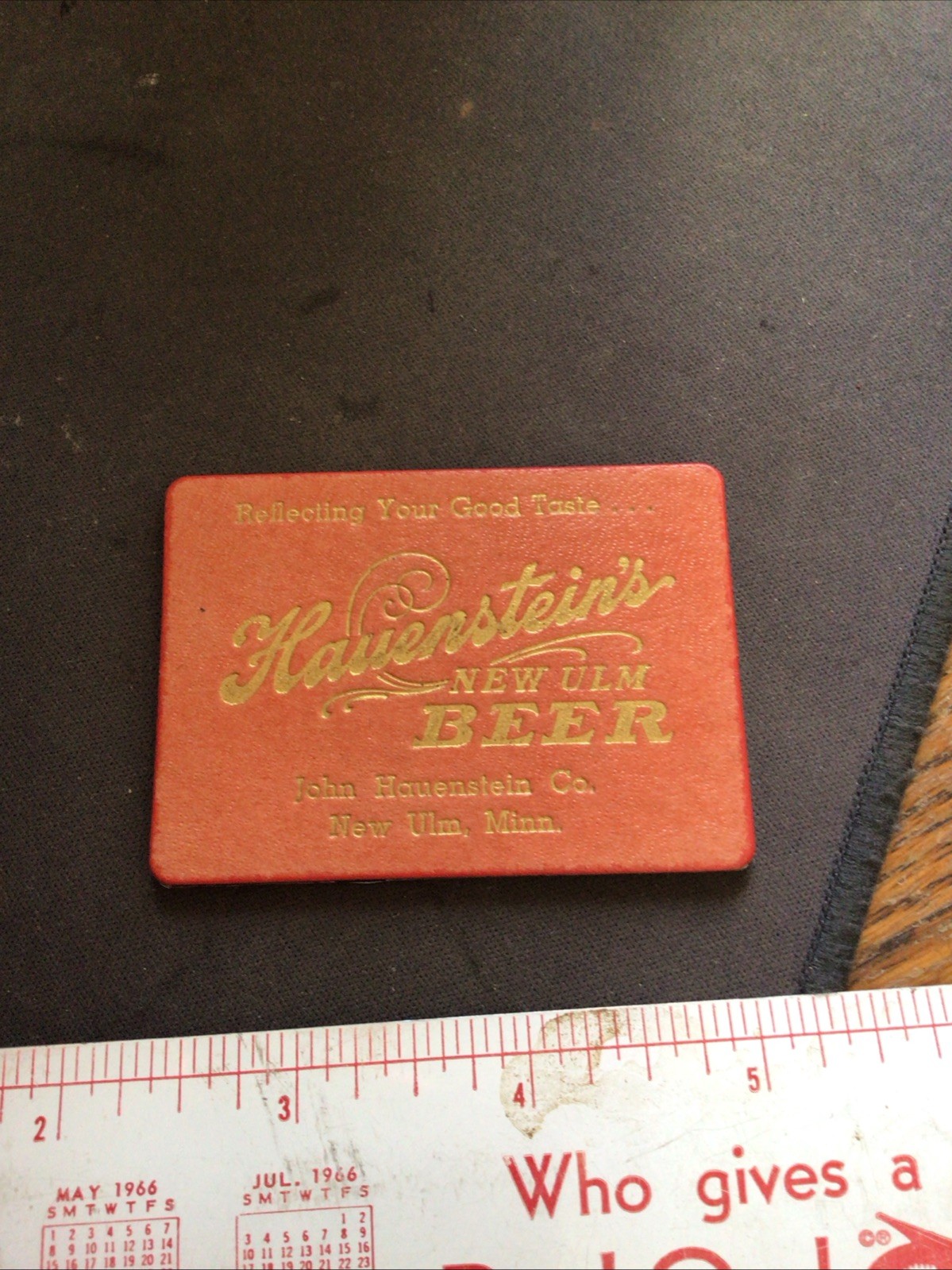 2 7/8” Mirrorr Hauenstein Beer New Ulm Advertising Item Brewery Minnesota Minn M 2 7/8” Mirrorr Hauenstein Beer New Ulm Advertising Item Brewery Minnesota Minn M