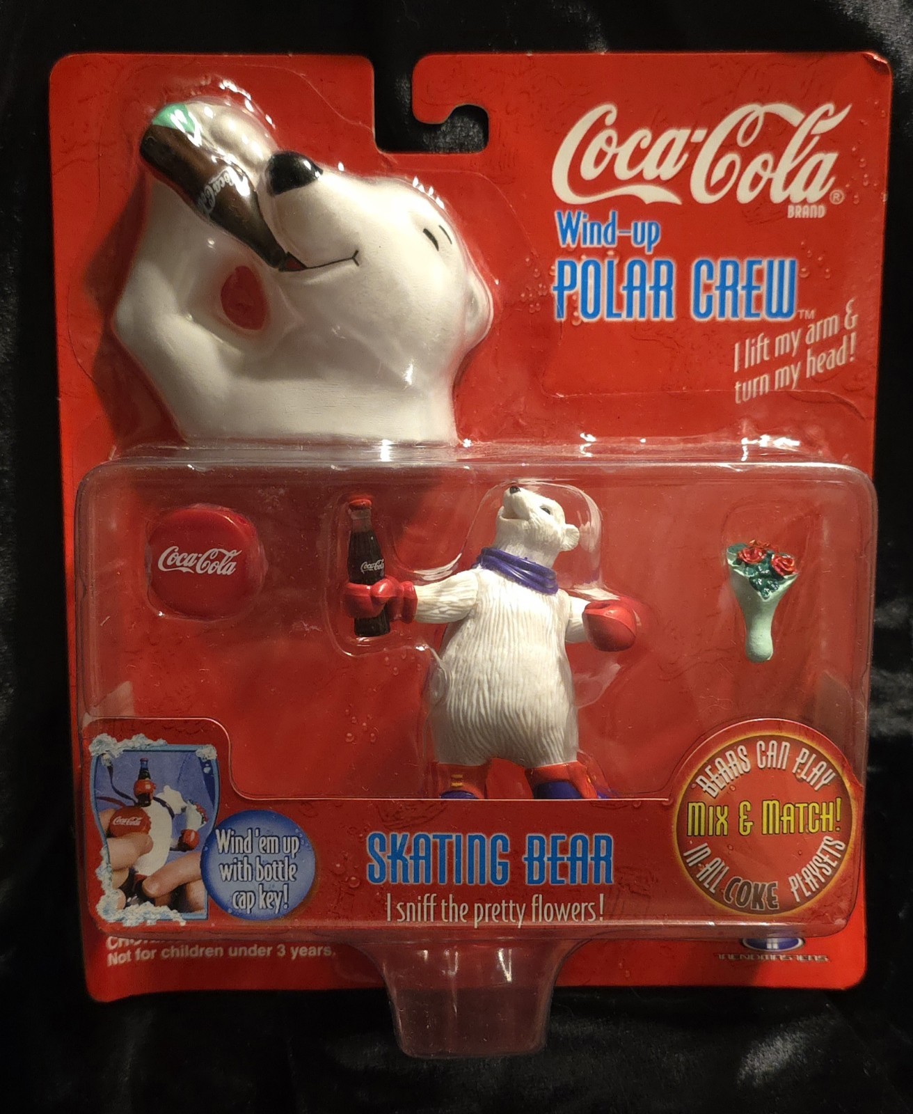 COCA-COLA WIND-UP POLAR CREW BEACH BALL SEAL SPINS BALL MIB