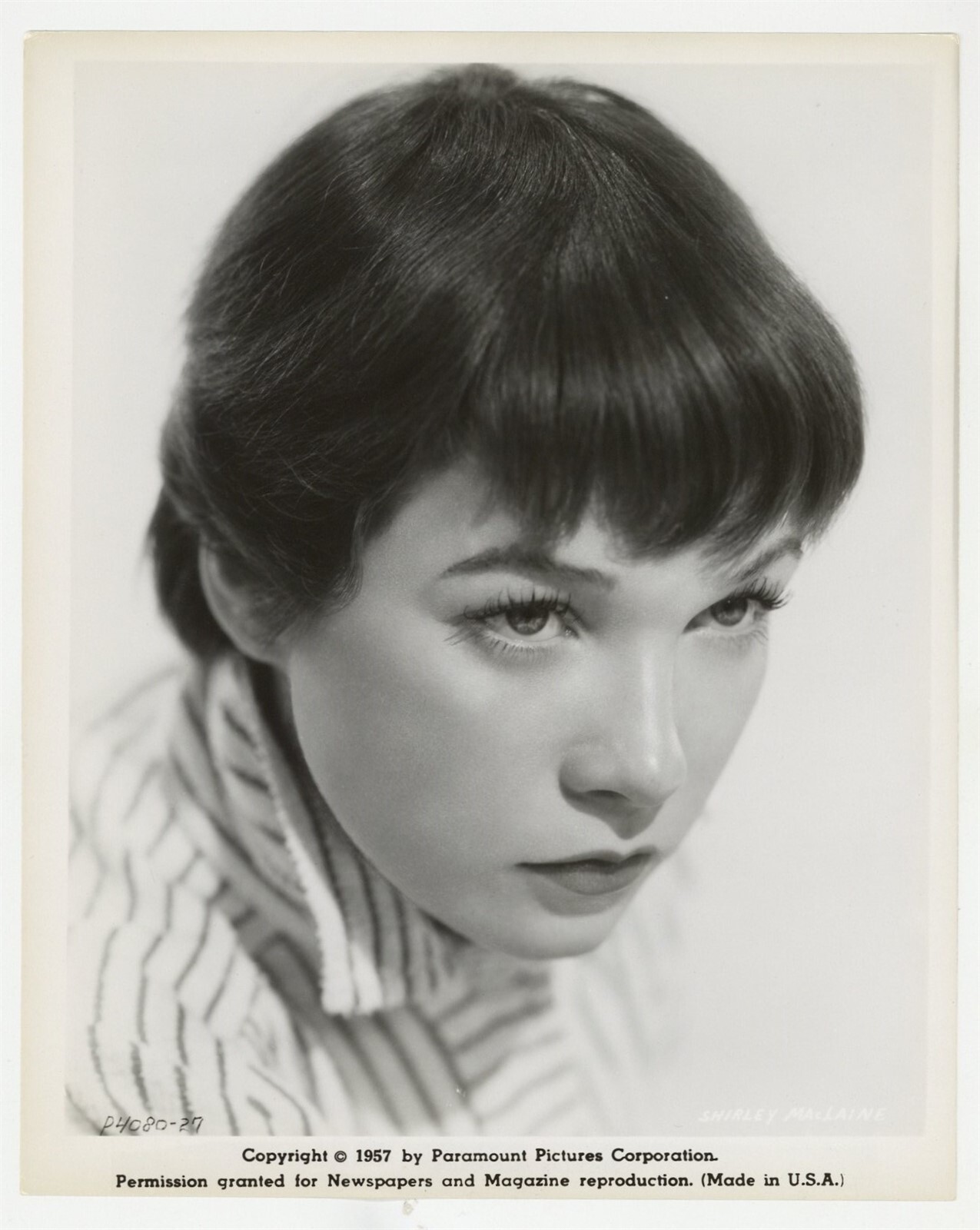 Shirley MacLaine 1957 Fantastic Portrait Original Paramount Picture Photo J9853