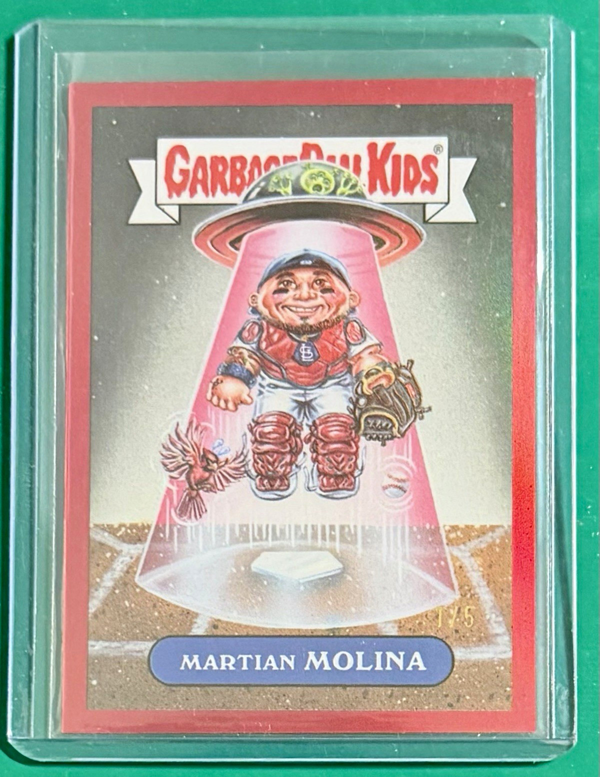 2022 Topps Garbage Pail Kids Martian Molina GPK-49 Serial Numbered /5