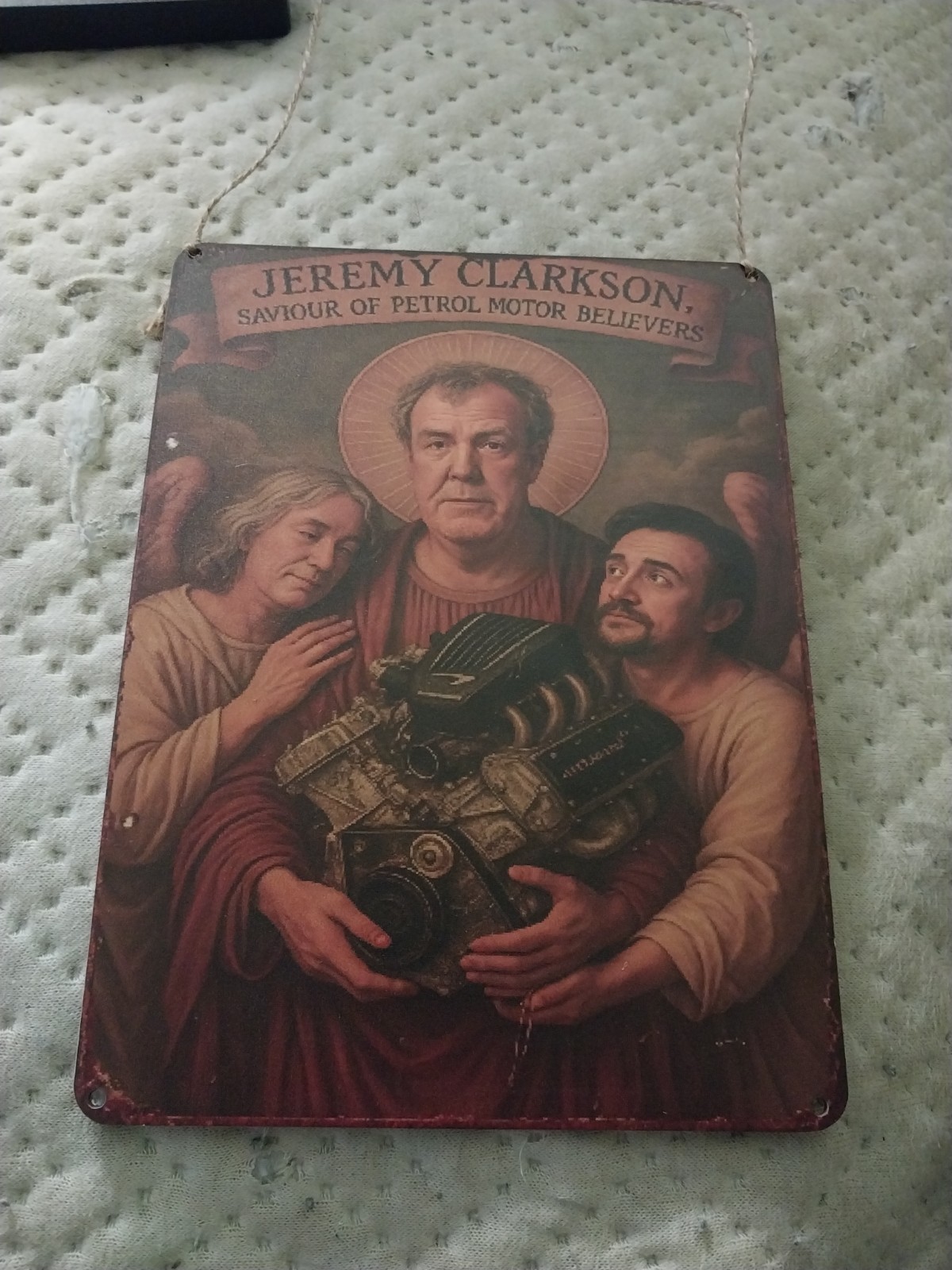 Novelty Jeremy Clarkson Top Gear Saint Sign