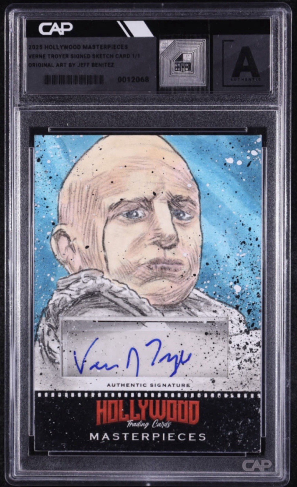 Verne Troyer Signed 2025 Horror Legends Masterpieces 1/1 Sketch Card Signed