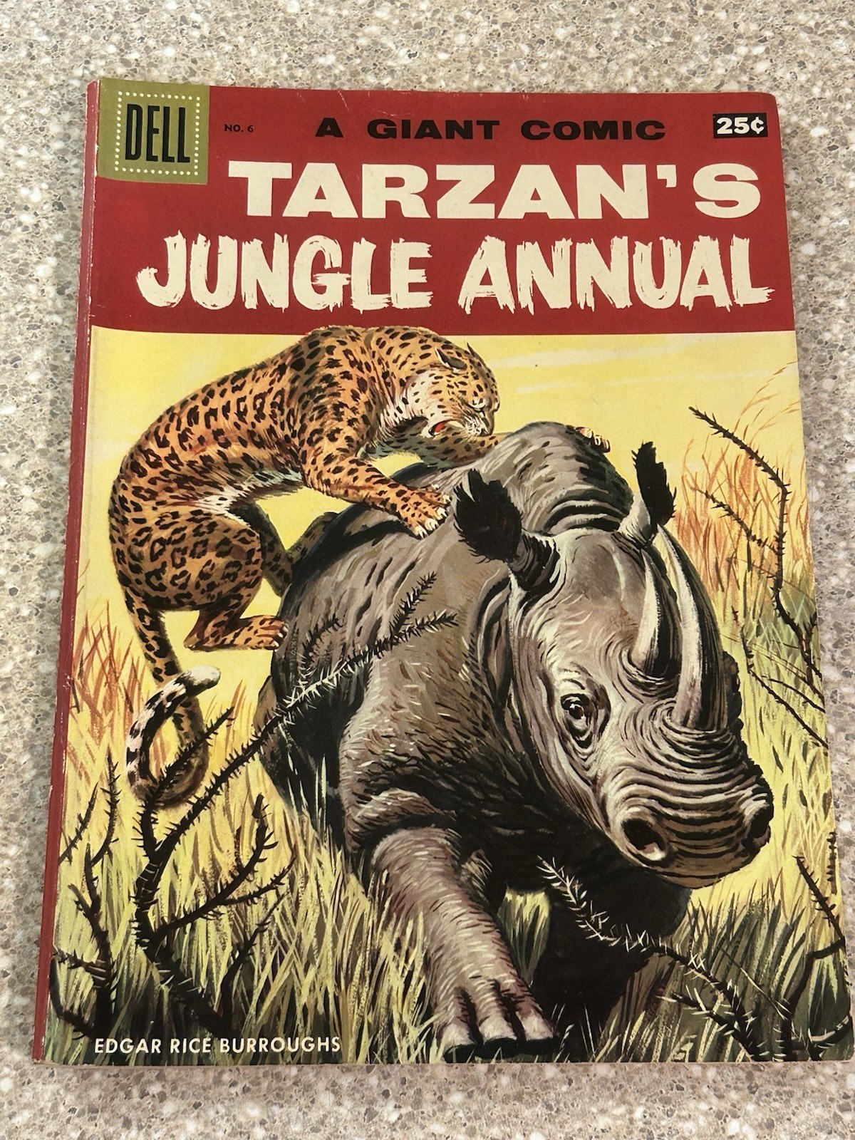 Dell A Giant Comic Tarzan's Jungle Annual No. 6 Edgar Rice Burroughs 1957