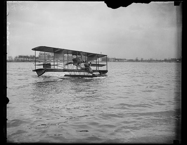 Washington DC 1928 Commander H.C. Richardson Curtiss Seaplane First Flight