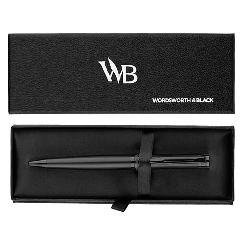 Luxury Refillable Ballpoint Pen Set for Writing, Black All Black
