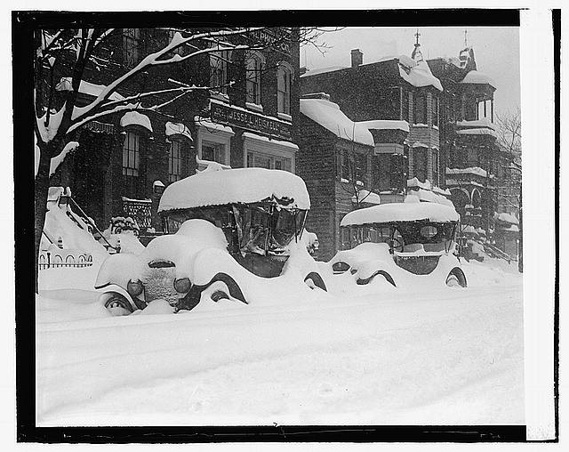 Photo:Blizzard,January 1922,Snow Storm,Winter Scene,6