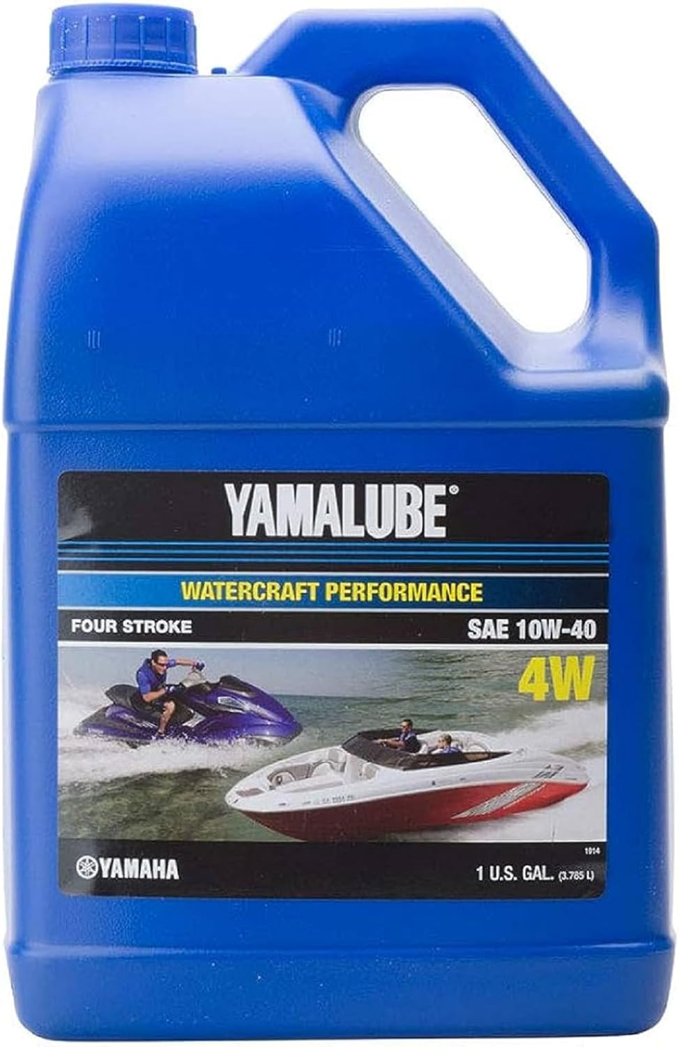 Yamaha Yamalube 10W-40 Mineral 4W Watercraft Hi-Performance Engine Oil- 1 Gallon