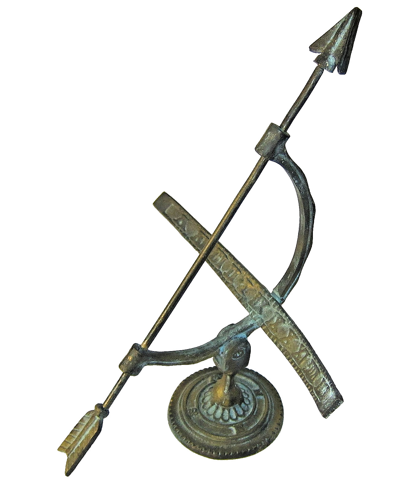 Vintage Brass (or Bronze?) Equatorial Sundial ~ 13